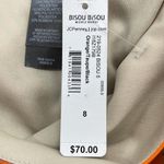 Bisou Bisou 8 // NWT Orange Tiger Stripe Print One Shoulder Mini Dress Photo 8