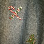 Victoria Jones Vintage Christmas Denim Button Down Shirt Sz 2x Embroidered Photo 3