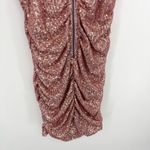 Hello Molly  Replay Button Pink Sequin Cowl Neck Bodycon Mini Dress Size 6 Photo 6
