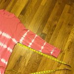 PINK - Victoria's Secret Victoria’s Secret PINK Womens Small Tie Dye Pink White Long Sleep Crew Neck Photo 3