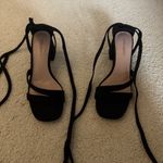 Cynthia Rowley  Black Wraparound Heels Photo 1