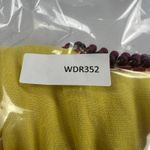 Boden Sunny Yellow Linen Beaded Jeweled Short Sleeve Tunic Top Ruched Size 6 Photo 12