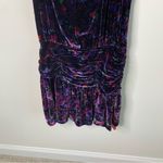 Ramy Brook  silk velvet velour floral Dolores halter mini dress size‎ 14 party Photo 2