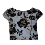 Free People INTIMATELY  Wowzers Cut Out Floral Bodysuit Black Grey Keyhole Sz XS Photo 7