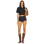 LIONESS Halston Hot Shorts in Dark Denim X-Small New Womens Jean Photo 11