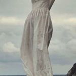 Doen 100% organic cotton midi dress in salt NWT White Size XL Photo 4