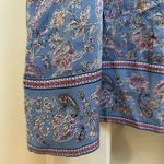 J.Jill  Border Print Maxi Dress Floral Blue Cottage Boho Paisley Size XL NWT Photo 8