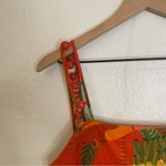 Farm Rio Anthropologie  Beaded Dress Tiered Mixed Print Floral Cotton Size small Photo 5