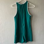 ZARA  Green Piped Short Jumpsuit Size Large NWOT Photo 4