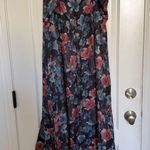 Harlyn Dark Floral High Low Dress Red Size XXL Photo 4