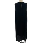 Eileen Fisher Vintage Viscose Linen Blend Midi Maxi Dress Keyhole PL Petite Photo 5