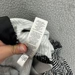 Chico's pants womens medium 2 black white zebra print cotton cropped capri resort Photo 7