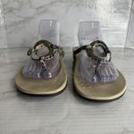 Vionic Karina Sandals Womens Size 10 Tan Snake Print Thong Arch Support Ring Photo 4