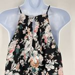 TCEC Women’s Floral Knee Length Halter Dress Size Large Dark Romantic Whimsical Photo 5