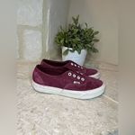 Vans Burgundy suede low top sneaker sz 7.5 Photo 1