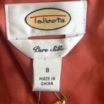 Talbots Sleeveless Peach Colored 100% Silk Shantung Dress in Size 8 NWT Photo 6