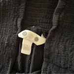 Three Dots Black Gauze Wide-Leg Pants Photo 2