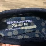 Skechers Sketchers Relaxed Fit Air Cooled Memory Foam Navy Blue Flats Shoes Photo 5