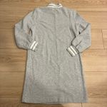Vineyard Vines  Women’s Varsity Tipped Sweatshirt Dress Gray Heather White Size S Photo 3