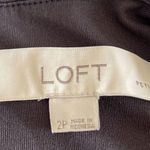Lofts Womens Dress Size 2 Petite Gray Mini Flared Textured Tied Office Career Photo 8