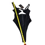 Outcast Size S Dominate Cutout Corset Bodysuit Black Sexy Going Out Baddie NWT Photo 11