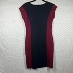 Betabrand ‎ Black Red Sheath Olympian Color Block Dress Photo 3
