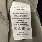 Quince NWT  Vintage Wash Tencel Button Front Dress Sz  M Sage Green Photo 7