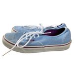 Vans  Blue Denim Sneakers Women's Sz‎ 7.5 Washed Twill Skater Grunge Photo 3