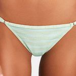 Solid & Striped Lulu Knit Bikini Bottoms: Light Green Photo 0