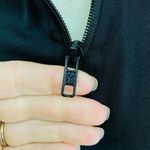 Victoria Secret PINK Ultimate Deep Zip Pullover Shirt Black Warm Ombre Logo Size L Photo 6