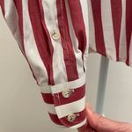 Liz Claiborne  100% Cotton Button Down Striped Shirt-Vintage Photo 4