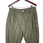 Tonle & Plant Kween High Waist Relaxed Leg Pants Green Womens XL Photo 2