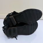 Sorel Farah Black Suede Leather Ankle Boots Tie Tassel Booties Women’s SZ 7 Photo 5