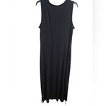 L.L. Bean Women's Black Summer Knit Maxi Dress Sz XLP Photo 4