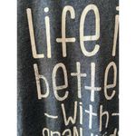 Graphic Tee Life is Better With Grandkids Crewneck Short Sleeve Gray Size M Size M Photo 1