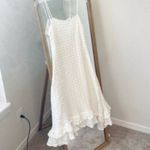 Anthropologie  Bella White Asymmetric Hem Crochet Midi Dress Cottagecore XS NWT Photo 2