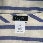 J.Crew Womens Blue White Striped Top Size XS V-Neck Cotton Popover Shirt Photo 4