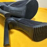 Karl Lagerfeld  Black Blayze Embellished Strap Peep Toe Shooties Women size 7.5 Photo 5