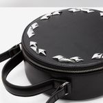 EXPRESS Crossbody Round Studded Black Purse, Y2K, Goth, Punk, Rock, Black Bag Photo 7