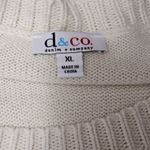 Denim & Co  Natural Shaker Stitch Crewneck Long Sleeve Sweater Size XL Photo 5