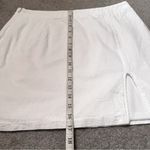 SheIn Solid White Mini Skirt with Slit Photo 7