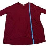 Joy Joy 3/$15  red top with cropped sleeves Photo 2