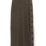The Range  Ribbed Button Maxi Dress Olive Green XS Photo 0