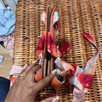 Anthropologie Jasper & Jeera Watercolor Tie-Up Sandals Photo 6