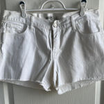 Old Navy White Jean Shorts with Frayed Hem (Diva) Photo 0