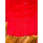 Jones New York  Collection‎ Petite Red Linen Button Down top costal summer light Photo 2