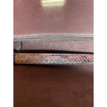 Coach  C6777 Snake Embossed Cross Body Metallic Cherry Oxblood Pebbled Leather Photo 7