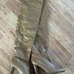 frame denim FRAME X Tamara Mellon Boots brown/tan high knee soft leather New no box size 8.5 Photo 0