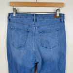 Ralph Lauren Lauren‎  Premier Straight Leg Crop Jeans Blue Aztec Embroidery Sz 10 Photo 5