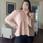 American Eagle  pink flowy top Photo 1